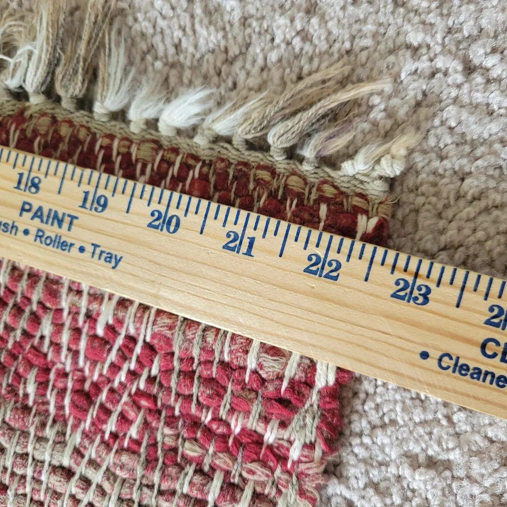 VTG‎ Sweedish Handmade Cotton Rag Rug 22